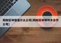 蚂蚁区块链是什么公司[蚂蚁区块链技术合作公司]